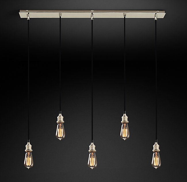 Подвесная люстра Restoration Hardware FACTORY FILAMENT BARE BULB RECT 20TH C. 68060853