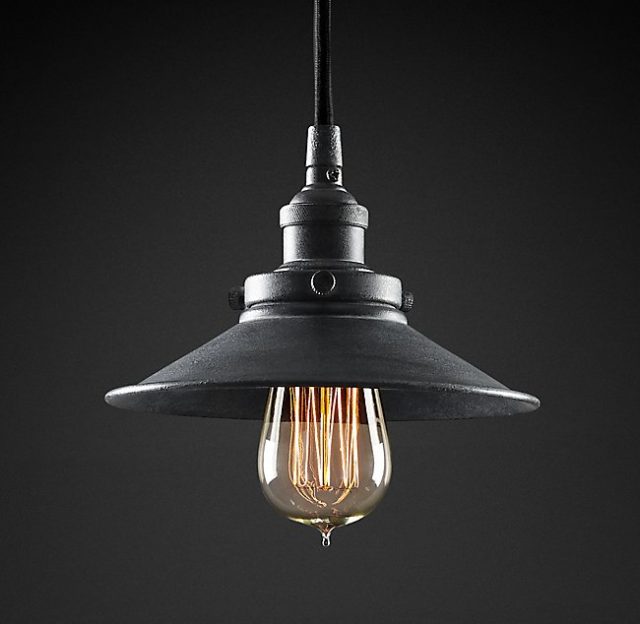 Подвесная люстра Restoration Hardware FACTORY FILAMENT METAL SINGLE 20TH C. 68060271