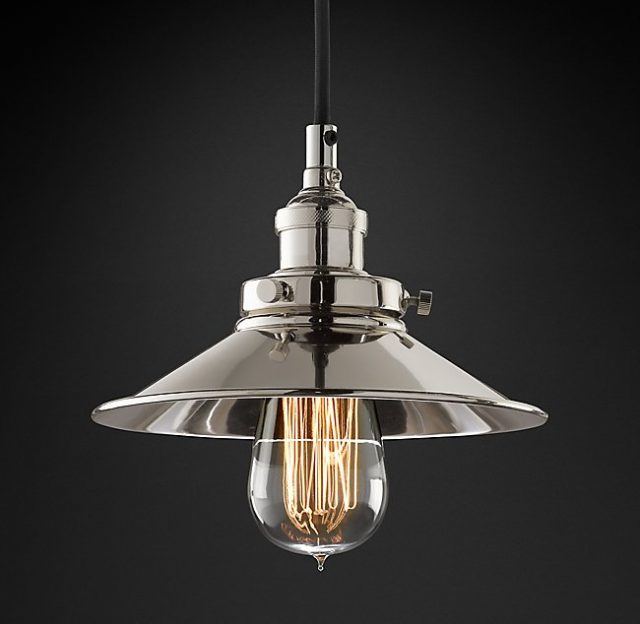 Подвесная люстра Restoration Hardware FACTORY FILAMENT METAL SINGLE 20TH C. 68060271