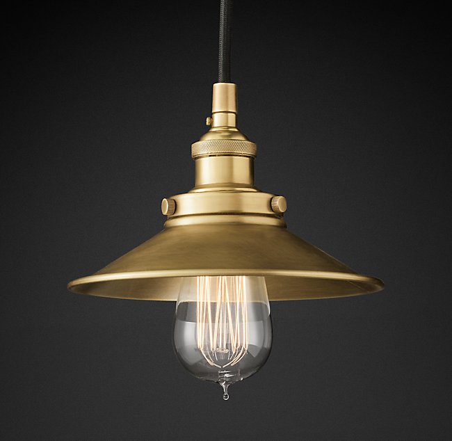 Подвесная люстра Restoration Hardware FACTORY FILAMENT METAL SINGLE 20TH C. 68060271