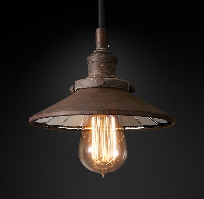 Подвесная люстра Restoration Hardware FACTORY FILAMENT REFL SINGLE 20TH C. 68060274