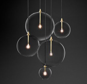 Подвесная люстра Restoration Hardware GLASS GLOBE MOBILE CLUSTER 68090620