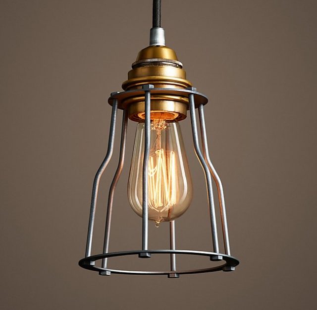 Подвесная люстра Restoration Hardware INDUSTRIAL CAGE FILAMENT 68060284