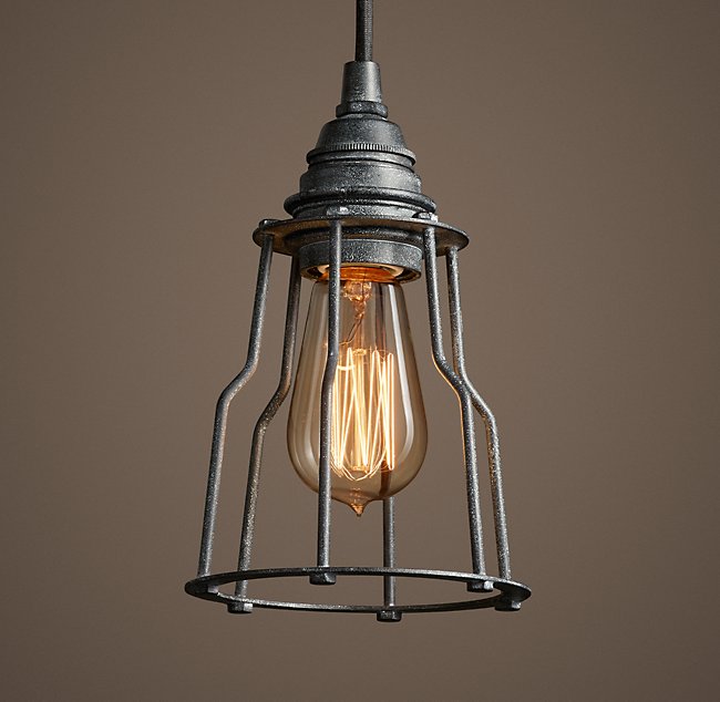 Подвесная люстра Restoration Hardware INDUSTRIAL CAGE FILAMENT 68060284