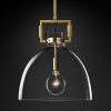 Подвесная люстра Restoration Hardware MACHINIST GLASS CLOCHE 68610969