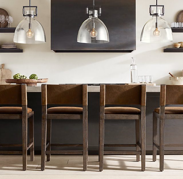 Подвесная люстра Restoration Hardware MACHINIST GLASS CLOCHE 68610969