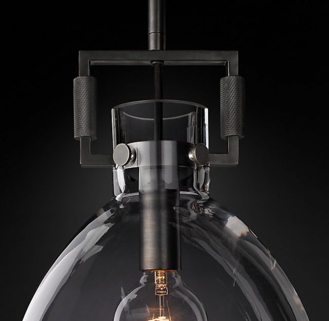 Подвесная люстра Restoration Hardware MACHINIST GLASS CLOCHE 68610969