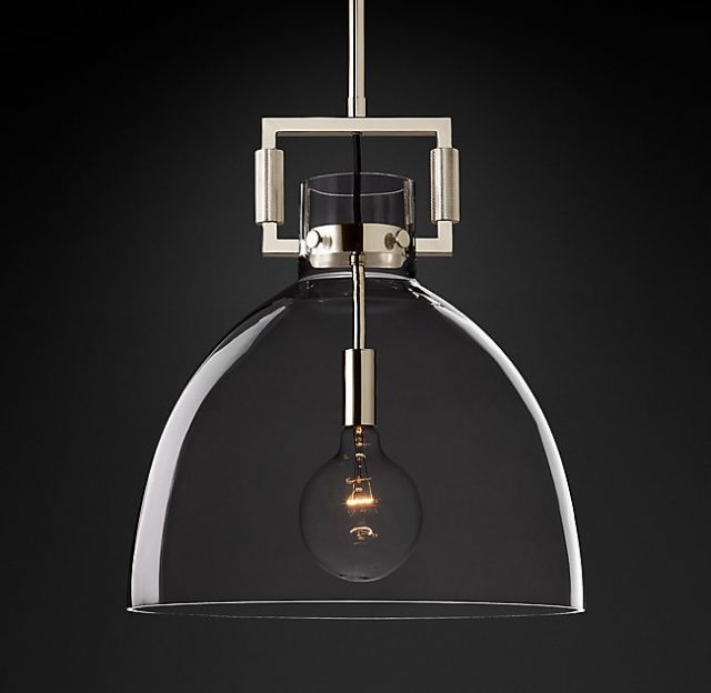 Подвесная люстра Restoration Hardware MACHINIST GLASS CLOCHE 68610969