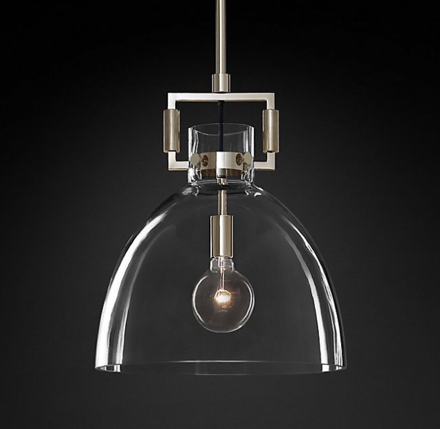 Подвесная люстра Restoration Hardware MACHINIST GLASS CLOCHE 68610969