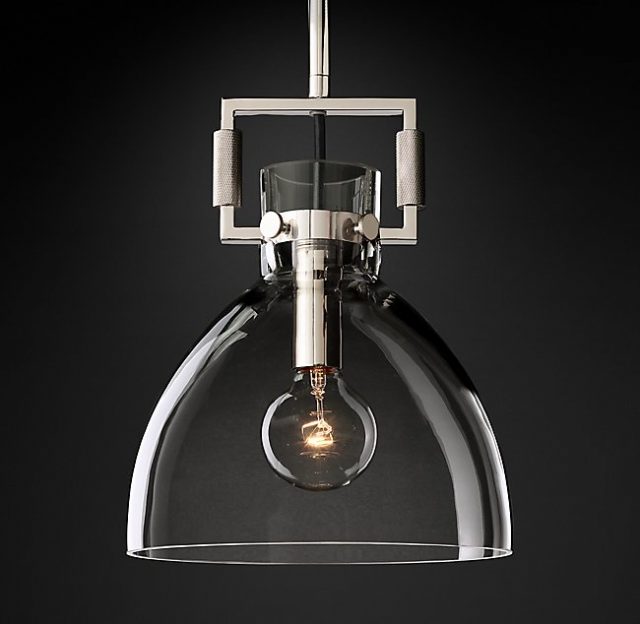 Подвесная люстра Restoration Hardware MACHINIST GLASS CLOCHE 68610969