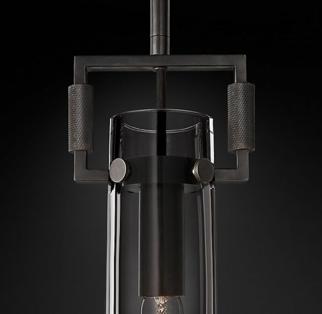 Подвесная люстра Restoration Hardware MACHINIST GLASS CYLINDER 68380022