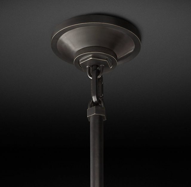 Подвесная люстра Restoration Hardware MACHINIST GLASS CYLINDER 68380022