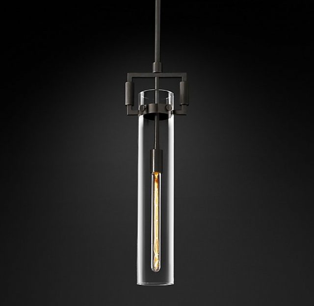 Подвесная люстра Restoration Hardware MACHINIST GLASS CYLINDER 68380022