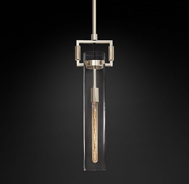 Подвесная люстра Restoration Hardware MACHINIST GLASS CYLINDER 68380022
