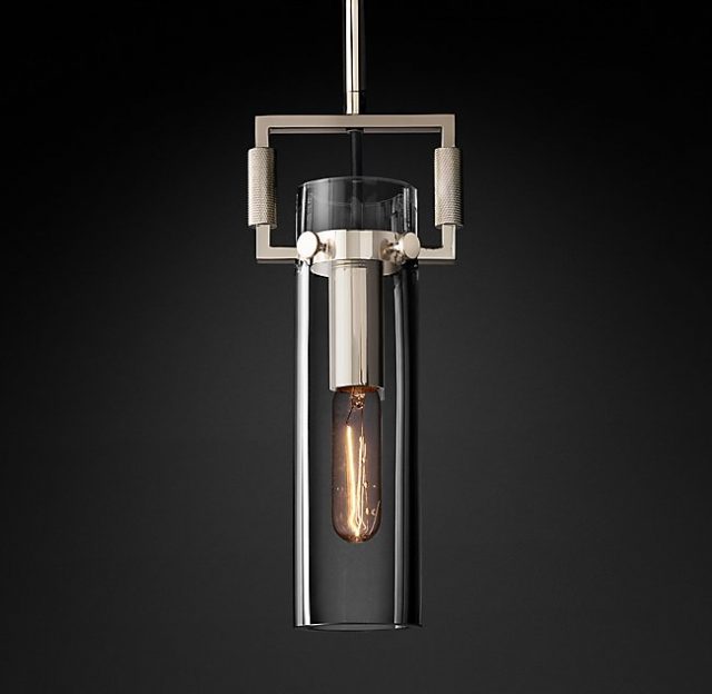 Подвесная люстра Restoration Hardware MACHINIST GLASS CYLINDER 68380022