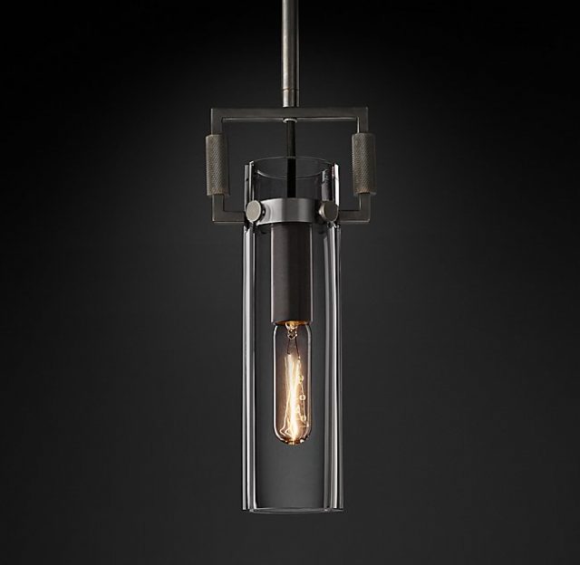 Подвесная люстра Restoration Hardware MACHINIST GLASS CYLINDER 68380022