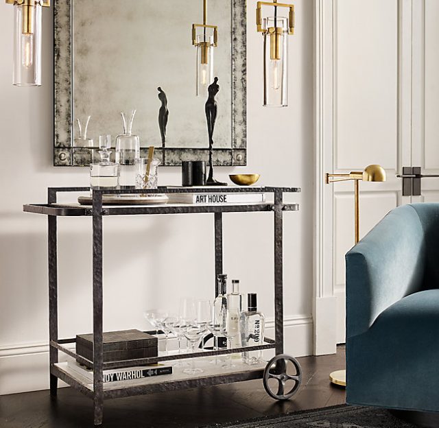 Подвесная люстра Restoration Hardware MACHINIST GLASS CYLINDER 68380022