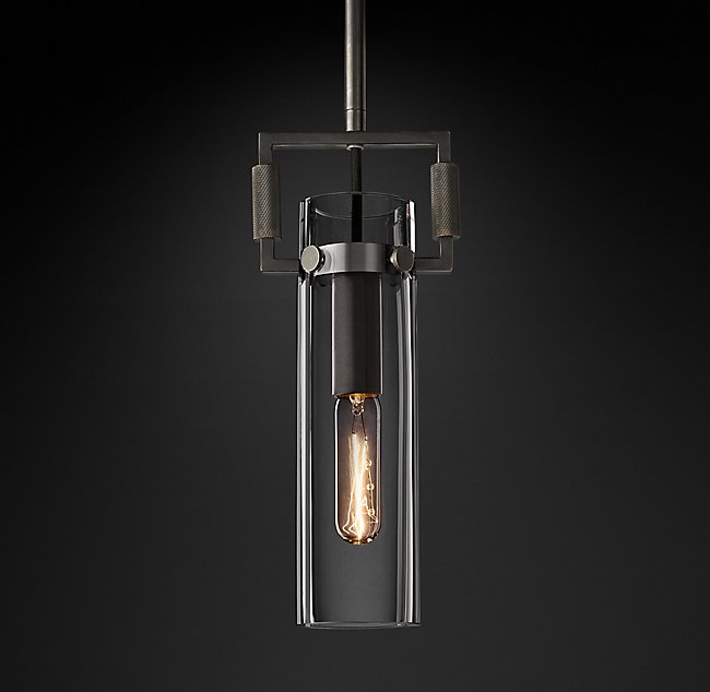 Подвесная люстра Restoration Hardware MACHINIST GLASS CYLINDER 68380022