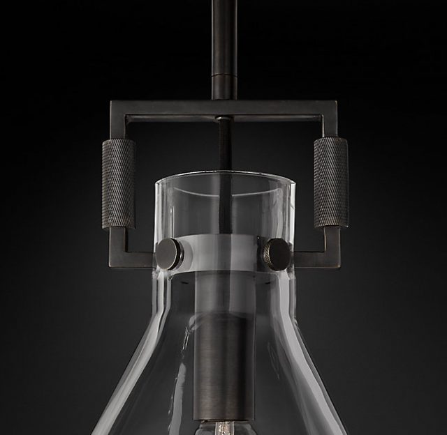 Подвесная люстра Restoration Hardware MACHINIST GLASS FUNNEL 68610964