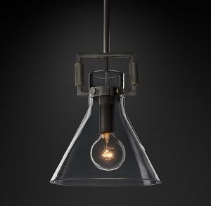 Подвесная люстра Restoration Hardware MACHINIST GLASS FUNNEL 68610964