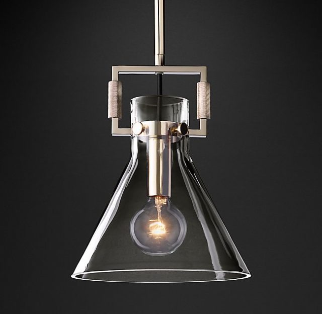 Подвесная люстра Restoration Hardware MACHINIST GLASS FUNNEL 68610964