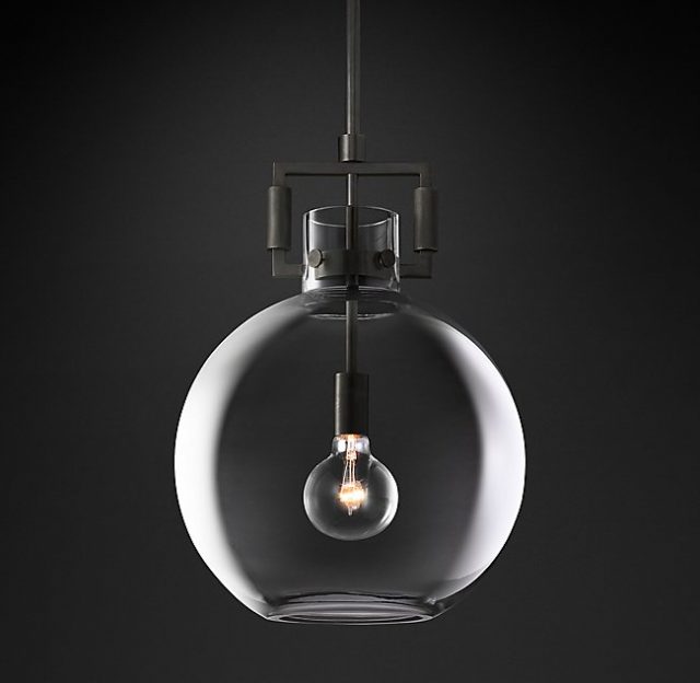 Подвесная люстра Restoration Hardware MACHINIST GLASS GLOBE 68610963