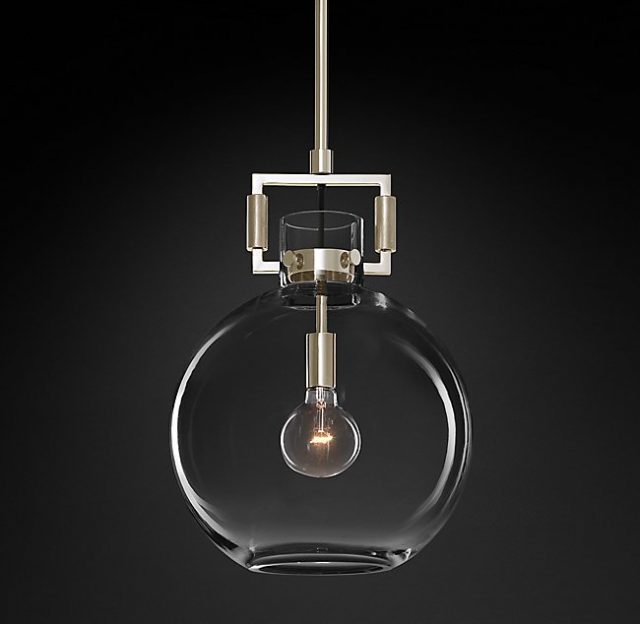 Подвесная люстра Restoration Hardware MACHINIST GLASS GLOBE 68610963