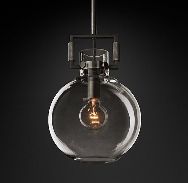 Подвесная люстра Restoration Hardware MACHINIST GLASS GLOBE 68610963