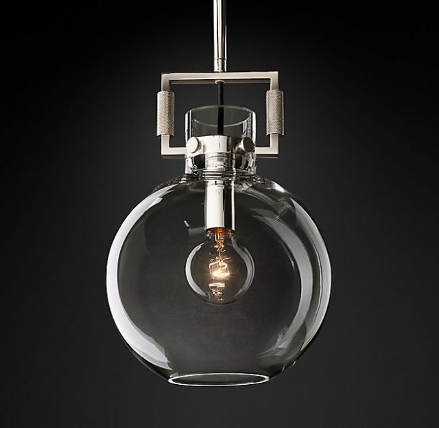 Подвесная люстра Restoration Hardware MACHINIST GLASS GLOBE 68610963