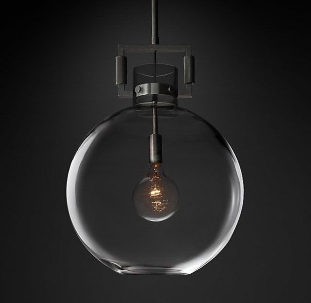 Подвесная люстра Restoration Hardware MACHINIST GLASS GLOBE 68610963