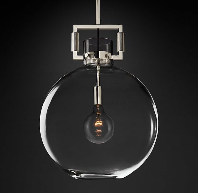 Подвесная люстра Restoration Hardware MACHINIST GLASS GLOBE 68610963