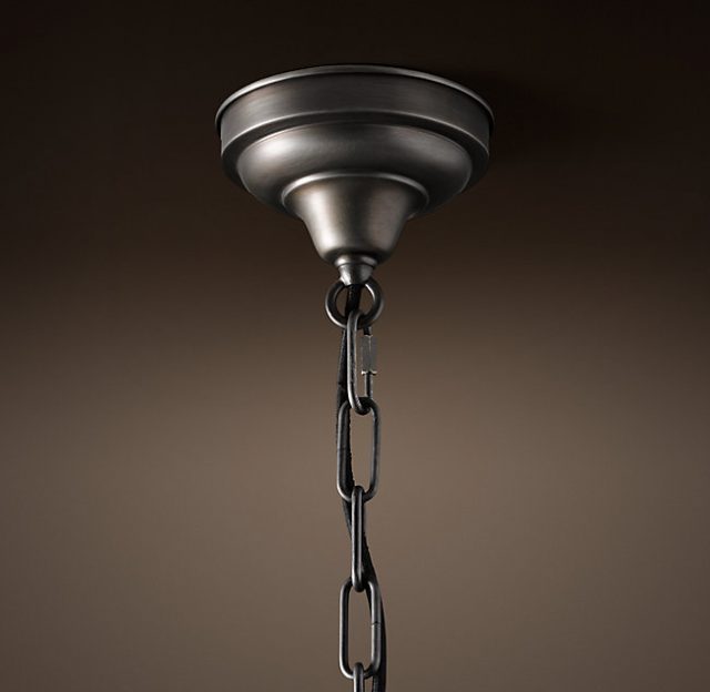 Подвесная люстра Restoration Hardware PARISIAN ARCHITECT CLEAR GLASS BRASSERIE 68290272