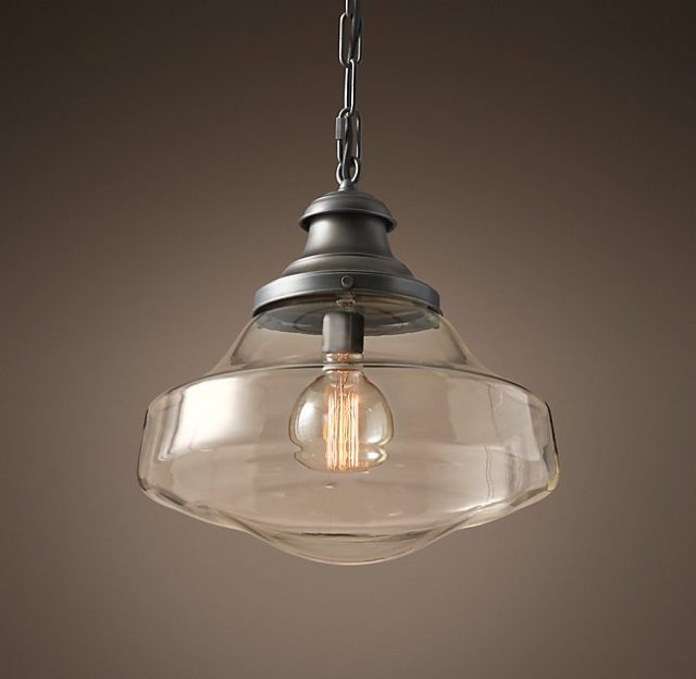 Подвесная люстра Restoration Hardware PARISIAN ARCHITECT CLEAR GLASS BRASSERIE 68290272