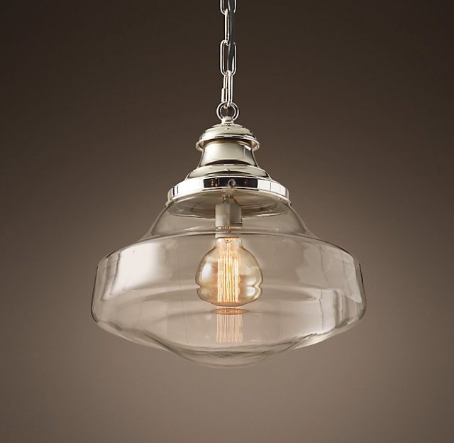 Подвесная люстра Restoration Hardware PARISIAN ARCHITECT CLEAR GLASS BRASSERIE 68290272