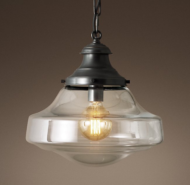 Подвесная люстра Restoration Hardware PARISIAN ARCHITECT CLEAR GLASS BRASSERIE 68290272