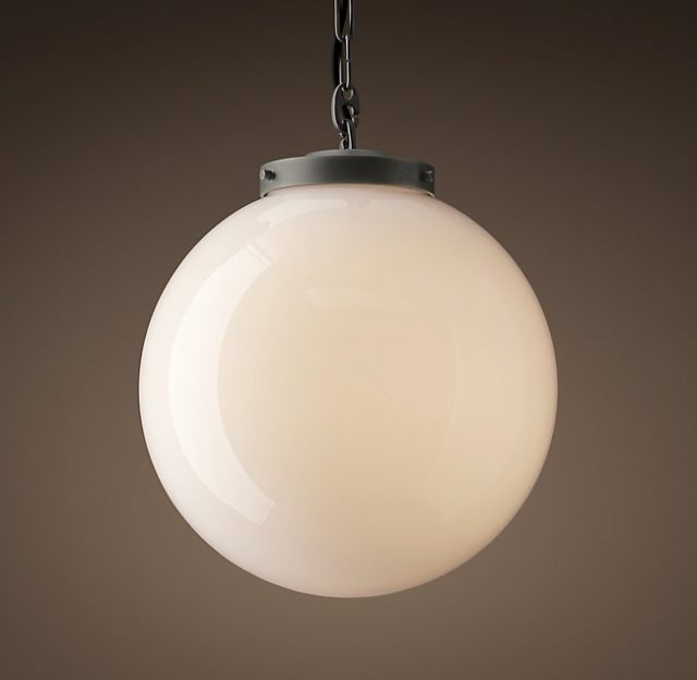 Подвесная люстра Restoration Hardware PARISIAN ARCHITECT MILK GLASS POSTE 68290317