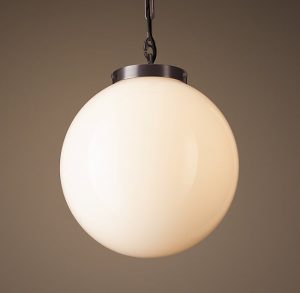 Подвесная люстра Restoration Hardware PARISIAN ARCHITECT MILK GLASS POSTE 68290317