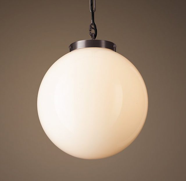 Подвесная люстра Restoration Hardware PARISIAN ARCHITECT MILK GLASS POSTE 68290317