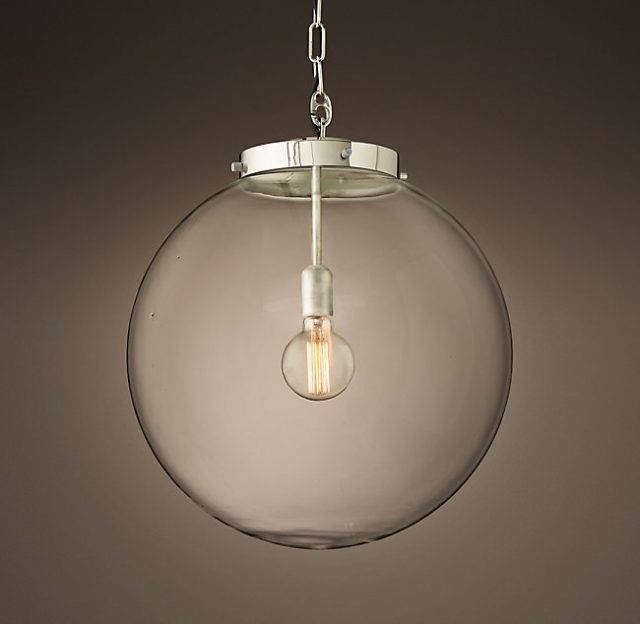 Подвесная люстра Restoration Hardware PARISIAN ARCHITECTURAL CLEAR GLASS POSTE 68290317