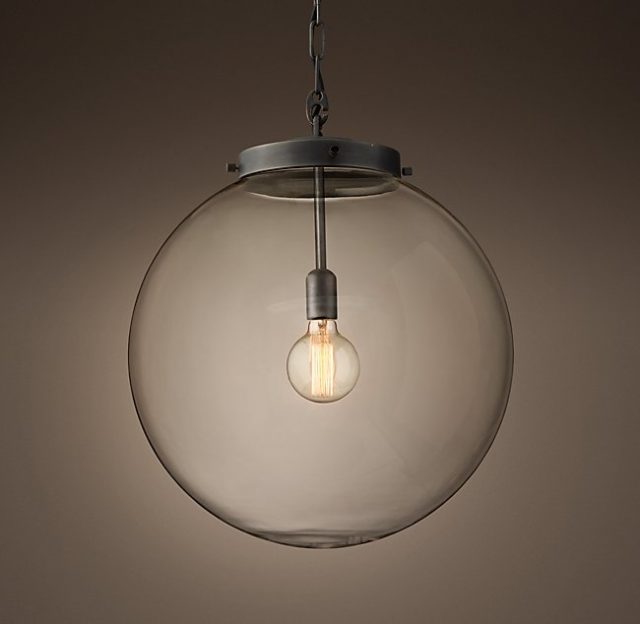 Подвесная люстра Restoration Hardware PARISIAN ARCHITECTURAL CLEAR GLASS POSTE 68290317
