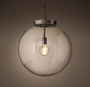 Подвесная люстра Restoration Hardware PARISIAN ARCHITECTURAL CLEAR GLASS POSTE 68290317