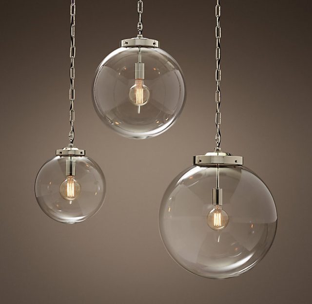 Подвесная люстра Restoration Hardware PARISIAN ARCHITECTURAL CLEAR GLASS POSTE 68290317