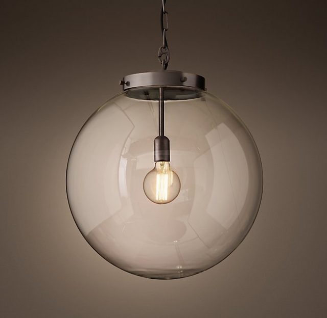 Подвесная люстра Restoration Hardware PARISIAN ARCHITECTURAL CLEAR GLASS POSTE 68290317