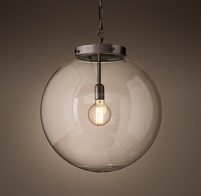 Подвесная люстра Restoration Hardware PARISIAN ARCHITECTURAL CLEAR GLASS POSTE 68290317