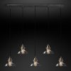 Подвесная люстра Restoration Hardware SMOKE GLASS BARN RECT 20TH C. 68070645