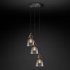 Подвесная люстра Restoration Hardware SMOKE GLASS CLOCHE ROUND 20TH C. 68070519