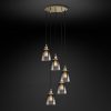 Подвесная люстра Restoration Hardware SMOKE GLASS CLOCHE ROUND 20TH C. 68070519
