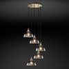 Подвесная люстра Restoration Hardware SMOKE GLASS DOME ROUND 20TH C. 68070501