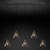 Подвесная люстра Restoration Hardware SMOKE GLASS FUNNEL RECT 20TH C. 68070613