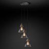 Подвесная люстра Restoration Hardware SMOKE GLASS FUNNEL ROUND 20TH C. 68070525